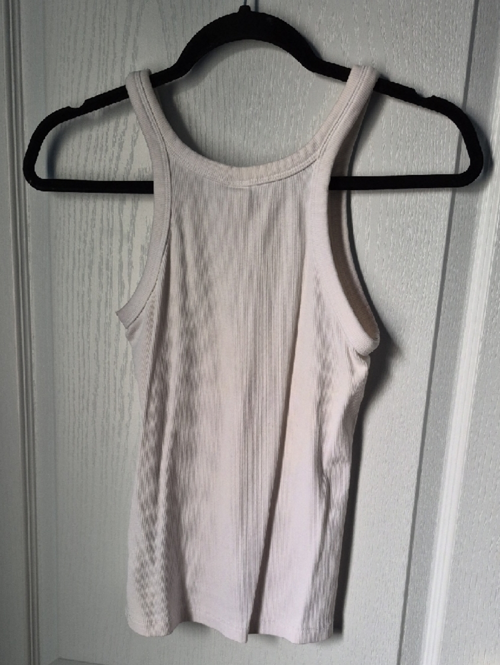 H&M White Ribbed Tank Top - Picture 2 of 4